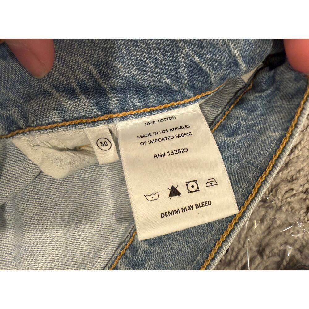 GRLFRND Denim Milla Utility High Rise Straight Leg Jean Crop Size 30 - Picture 3 of 6